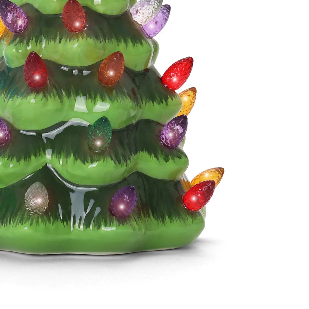 Green Ceramic Christmas Tree Night Light