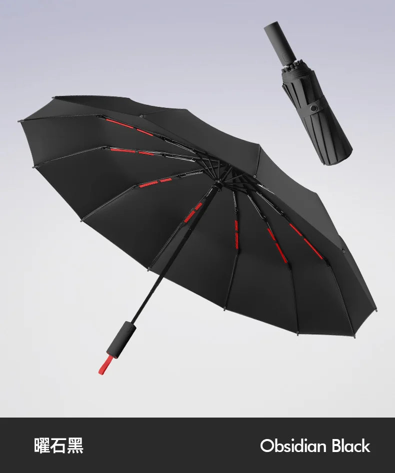 Windproof Strong Automatic Folding Umbrella