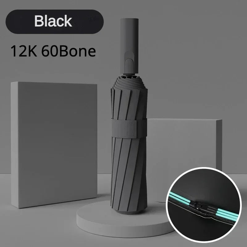 Windproof Strong Automatic Folding Umbrella