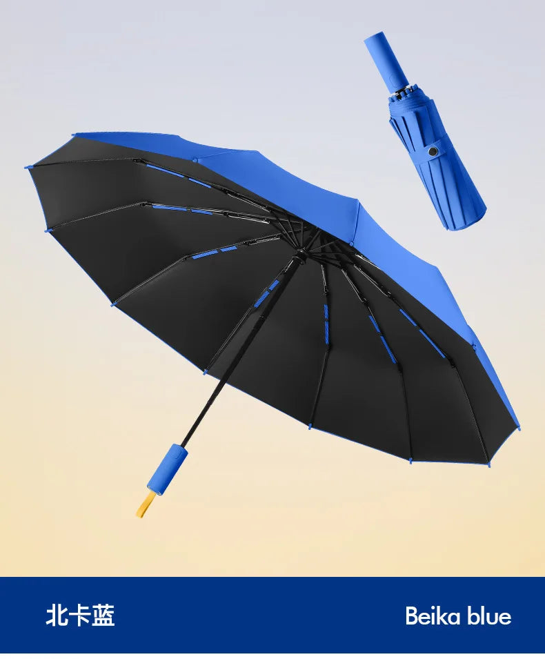Windproof Strong Automatic Folding Umbrella