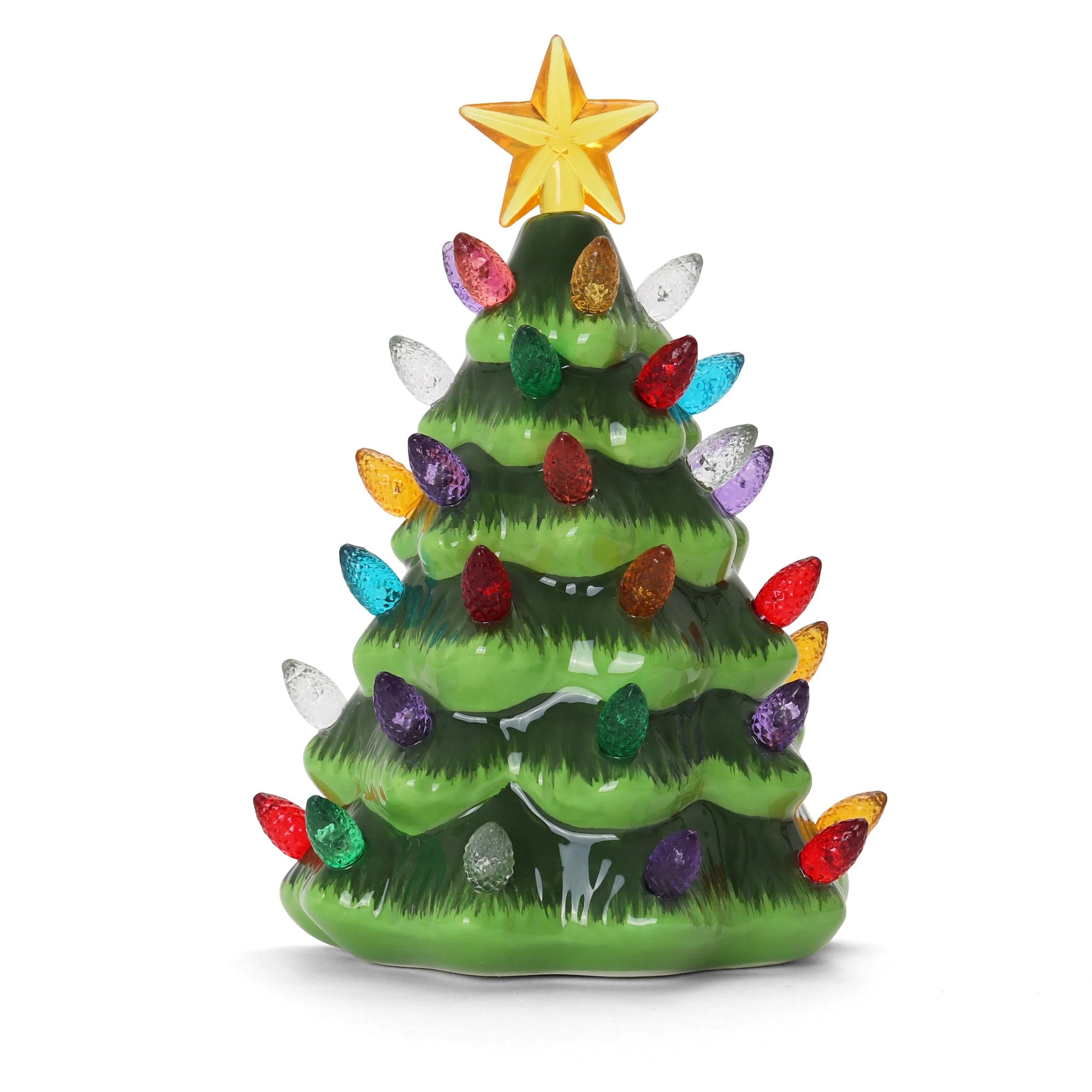 Green Ceramic Christmas Tree Night Light
